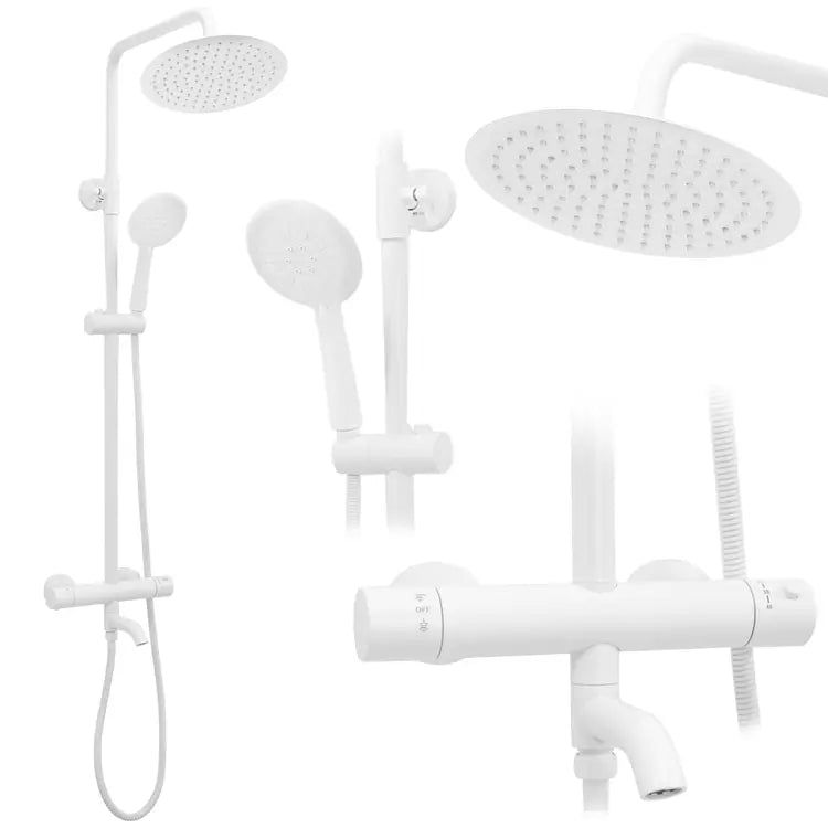 Termosztátos zuhanyszett Rea Lungo White Matt