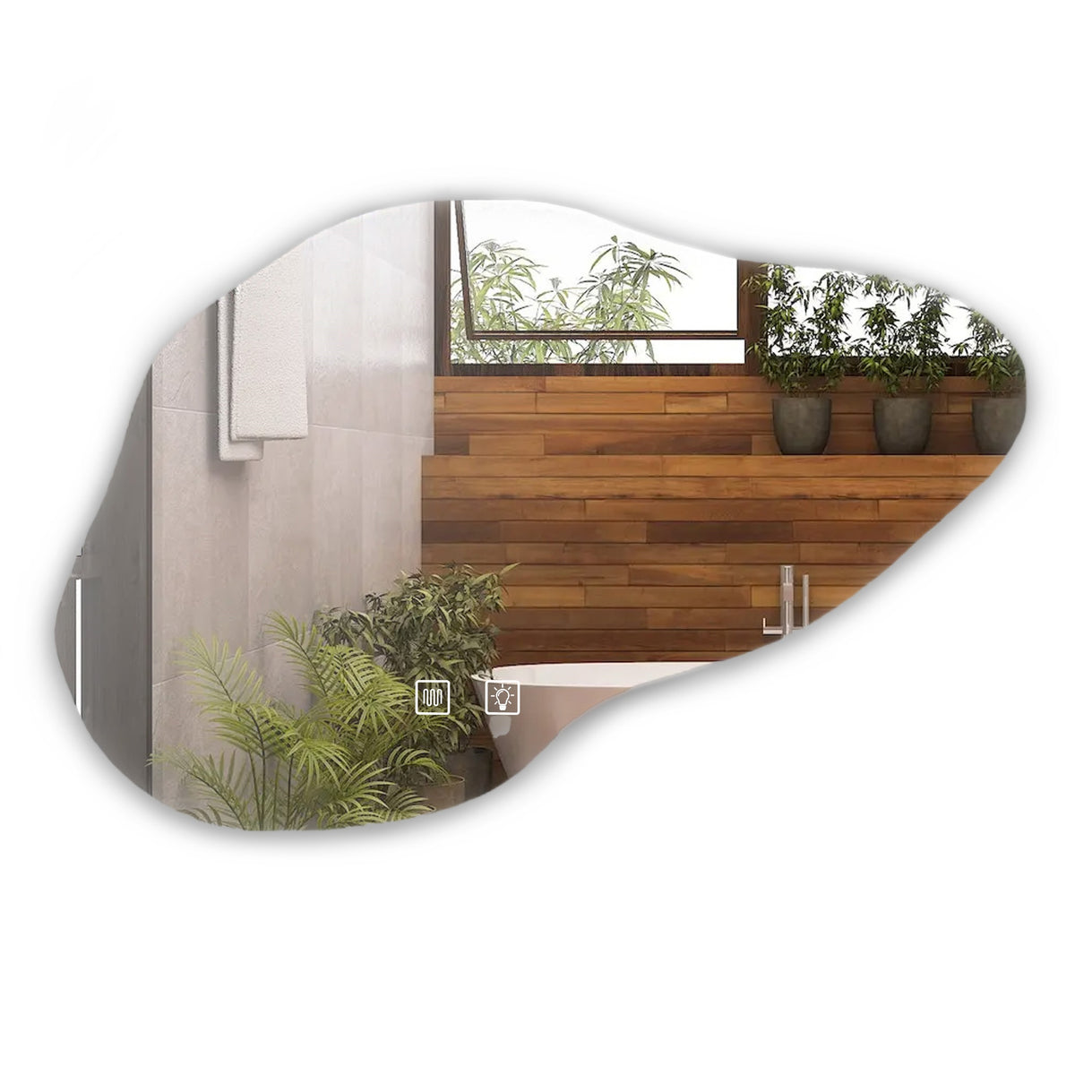 LED Tükör P11229 CLOUD B 100x70cm