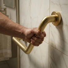 Fürdőszobai sarok kapaszkodó BRUSH GOLD