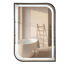 LED Tükör ZONE 80X60 BLACK