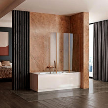 Fürdőkádparaván Rea Agat-3 120cm Brush Copper
