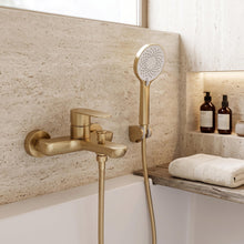 Fürdőkád csaptelep Logan Brush Gold
