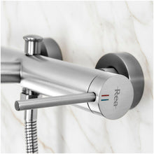 Fürdőkád csaptelep Rea Foss Nickel Brush