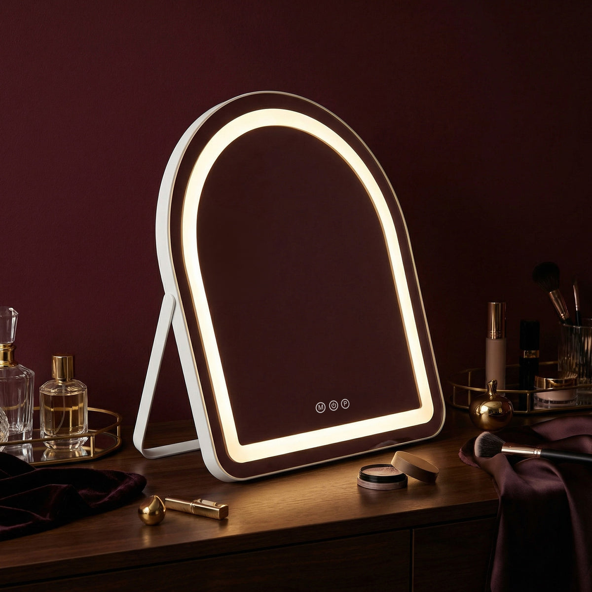 LED Tükör GLAM White 40x45cm