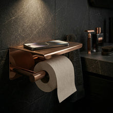 WC-papír tartó polccal 6613 Modern Copper