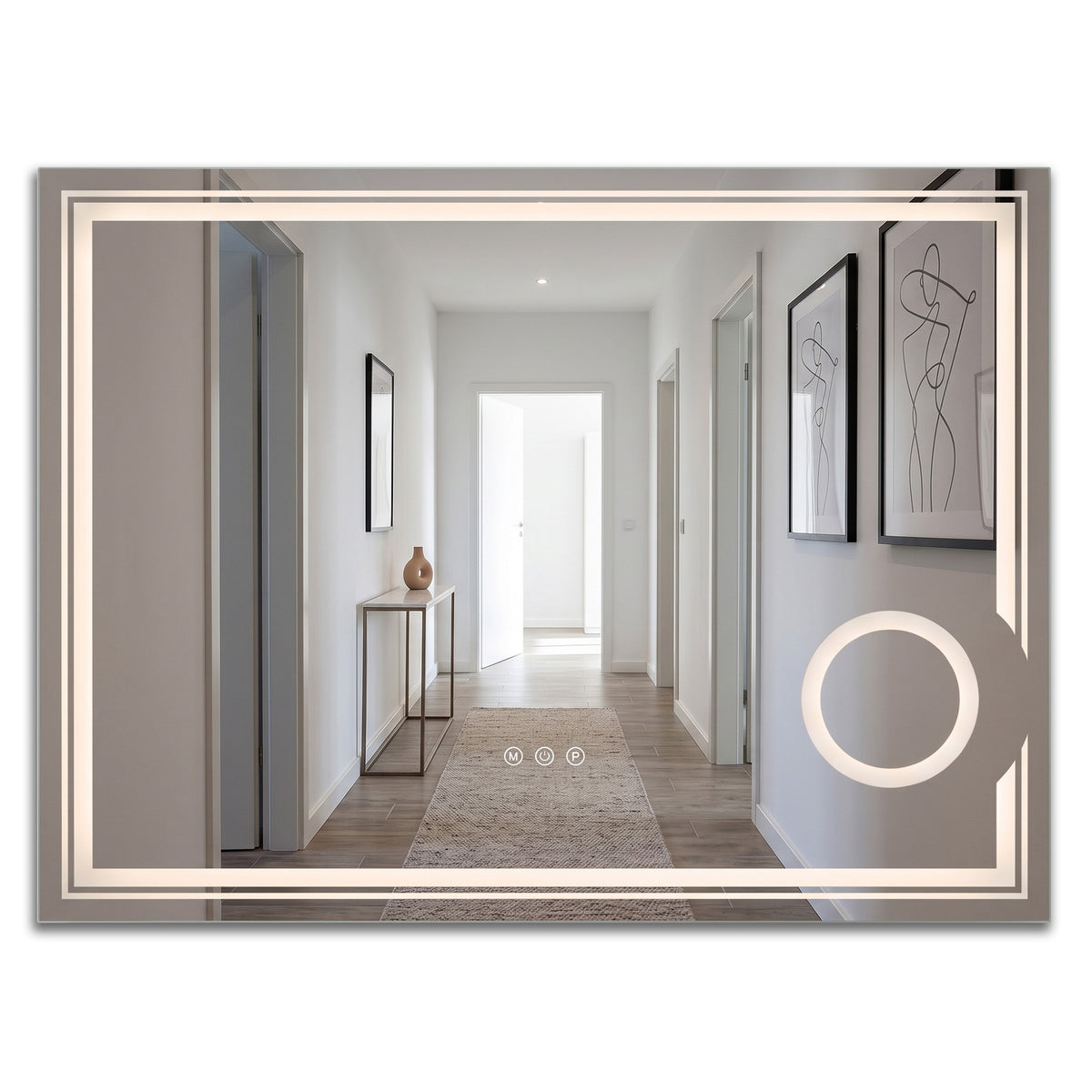 LED Tükör 80x60cm HAVEN