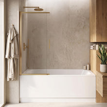 Kádparaván tolóajtós REA Dario Brush Gold 100