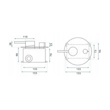 Zuhanyszett rejtett Rea Lungo Grip Brush Copper + box
