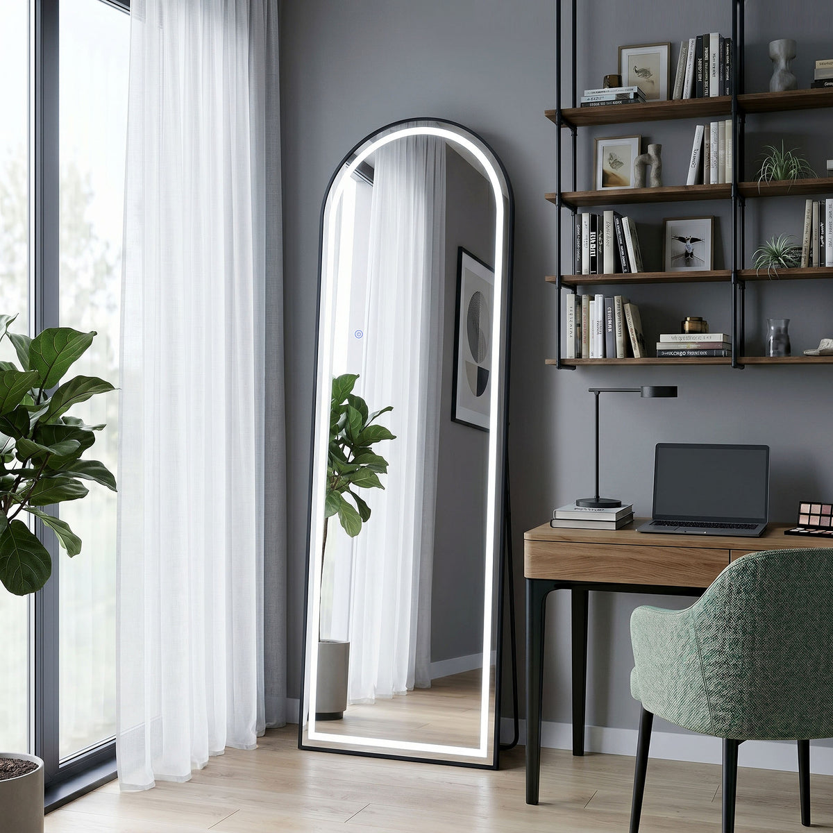 Tükör LED Orbit 50x160cm Black