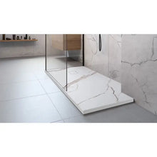 Zuhanytálca Bazalt CARRARA WHITE 90x90